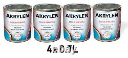 0.7-2.8 L AKRYLEN Semi-Matte Acrylic Enamel Interior Exterior Wood & Metal Paint