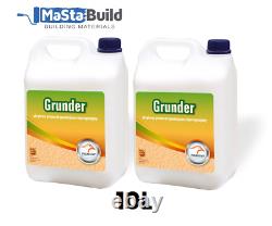 10L GRUNDER ACRYLIC PRIMER Ready to use Multi-surface Wall & Floor undercoat