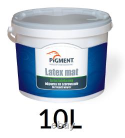 10L LATEX MAT White Paint Scrub & Scuff Resistant ALL ROOMS Cleanable Washable