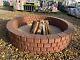 120 Cm Fire Pit Bricks Outdoor Fire Place Garden Brick Heater Wood Burner Granit