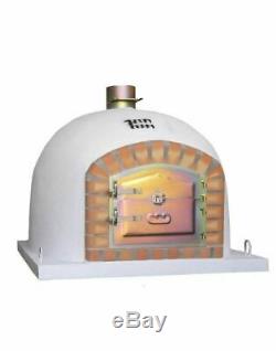 120cm Brick Outdoor Wood Fired Pizza Oven White Deluxe Quality BBQ