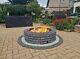 140cm Fire Pit Brick Concrete Stone Kit Fireplace Log Burner Garden Heater