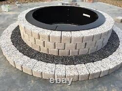 140cm fire pit brick concrete stone kit fireplace log burner garden heater bbq