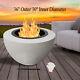 36inch Outer Fire Pit Ring Liner Steel Wood Brick Surround Insert Brick Drop-in