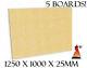 5 X Fireboard Firebrick Fire Brick Plain Vermiculite Board Large 1250mm X 1000mm
