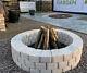 78 Cm Round Fire Pit Kit Brick Stones Fire Place Garden Wood Heater Log Burner
