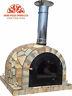 Amazing Outdoor Garden Brick Wood Fired Pizza Oven 100x100 Natural Stone Model