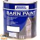 Bedec Barn Paint Acrylic Exterior Semi Gloss Black White 2.5l 5l