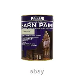 Bedec Barn Paint Semi Gloss French Grey 2.5l