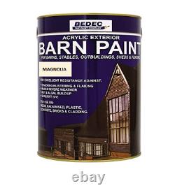 Bedec Barn Paint Semi Gloss Magnolia 2.5l