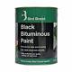 Bird Brand Black Bitumen/bituminous Paint Protects Metal, Brick And Stone 1l
