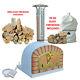 Brick Outdoor Wood Fired Pizza Oven 70cm Package Firewood