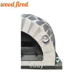 Brick outdoor wood fired Pizza oven 100cm Pro italian black ceramic package