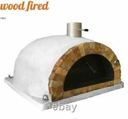 Brick outdoor wood fired Pizza oven 100cm Pro italian rock face package