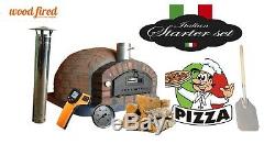 Brick outdoor wood fired Pizza oven 100cm Rustic italian brick (package deal)