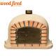 Brick Outdoor Wood Fired Pizza Oven 100cm Sand Deluxe Model