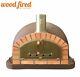 Brick Outdoor Wood Fired Pizza Oven 100cm Brown Premuim Italian Model