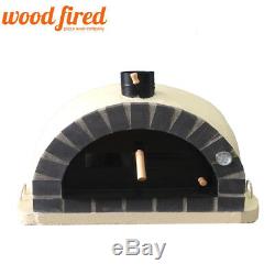 Brick outdoor wood fired Pizza oven 100cm sand Pro-Italian grey brick