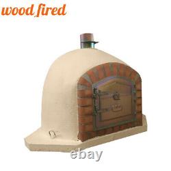 Brick outdoor wood fired Pizza oven 100cm sand corner Deluxe model