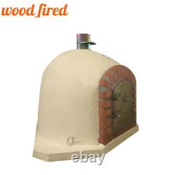 Brick outdoor wood fired Pizza oven 100cm sand corner Deluxe model