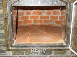 Brick outdoor wood fired Pizza oven 100cm x 100cm Rustic-stone model and package