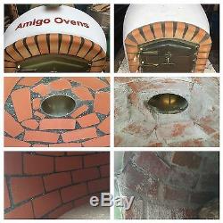 Brick outdoor wood fired Pizza oven 1100mm Amigo Ovens