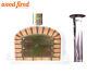 Brick Outdoor Wood Fired Pizza Oven 110cm Deluxe Extra With 100cm Chimney & Cap