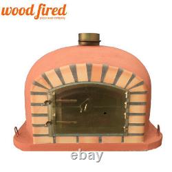 Brick outdoor wood fired Pizza oven 110cm terracotta Deluxe model