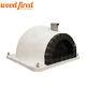 Brick Outdoor Wood Fired Pizza Oven 120cm Pro-italian Clay Dome Grey Brick
