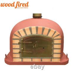 Brick outdoor wood fired Pizza oven 120cm brick red Deluxe model