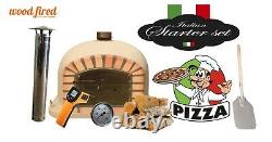 Brick outdoor wood fired Pizza oven 70cm Sand Deluxe model (package deal)
