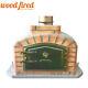 Brick Outdoor Wood Fired Pizza Oven 80cm Grey Exclusive Model