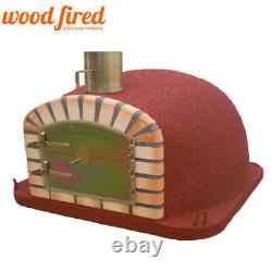 Brick outdoor wood fired Pizza oven 80cm x80cm terracotta maxi deluxe