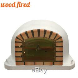 Brick outdoor wood fired Pizza oven 90cm white forno model