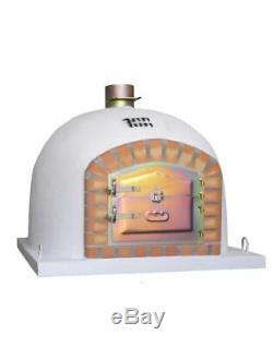 Brick wood outdoor fired Pizza oven White Deluxe Wooden BBQ Different sizes
