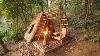 Build Dugout Shelter Warm In Wildlife Solo Alone In Forest