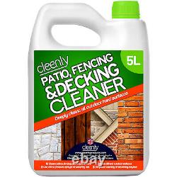 Cleenly Patio Cleaner Mould Algae Moss Killer 25% Stronger Drive Decking Brick