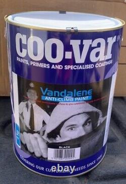 Coo-Var Vandalene Anti-Climb Paint Black 4 kg CHEAPEST YOU CAN GET