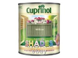 Cuprinol Garden Shades Paint. It is water based and harmless to plants and pets