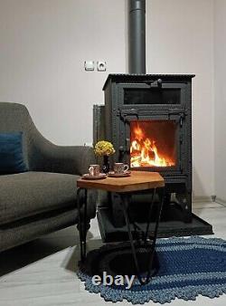 Extra Large Wood Burning Fireplace, Handmade Oven Stove, Living Room Decor