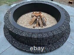 Fire Pit Kit Brick Concrete Stones Garden Heater Log Stones Burner Fire place