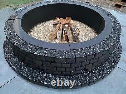 Fire Pit Kit Brick Concrete Stones Garden Heater Log Stones Burner Fire place