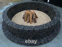 Fire Pit Kit Brick Concrete Stones Garden Heater Log Stones Burner Fire place