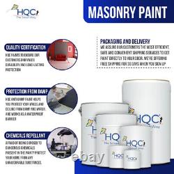 HQC Smooth Masonry Emulsion Paint 1L To 10L 23 Colours