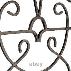 H Potter GAR170W1 Wall Trellis Metal Wrought Iron Garden with Mounting Brackets