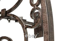 H Potter GAR545W1 Wall Trellis Metal Iron Garden Scroll with Mounting Brackets