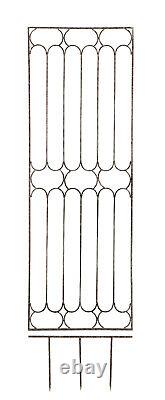 H Potter GAR628W1 Wall Trellis Metal Iron with Mounting Brackets