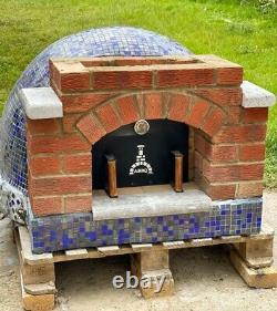 Handmade outdoor pizza oven fire bricks and face bricks, mosaic, diameter 70CM