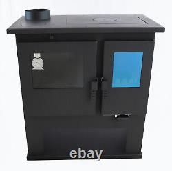 High Efficiant Modern Wood Burning Stove Verso CS Lite Left 7.7 kW