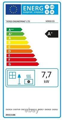 High Efficiant Modern Wood Burning Stove Verso CS Lite Left 7.7 kW